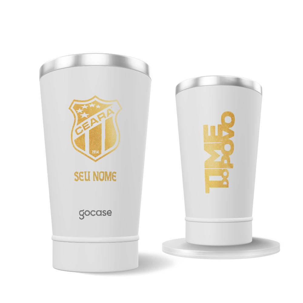 Copo Térmico Cerveja + Ebook - Ceará - Escudo Dourado