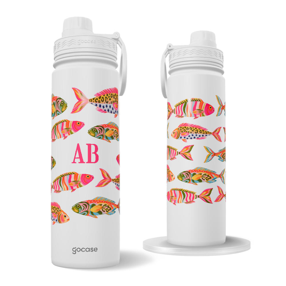Garrafa Térmica Fresh + Ebook - Colorful Fish