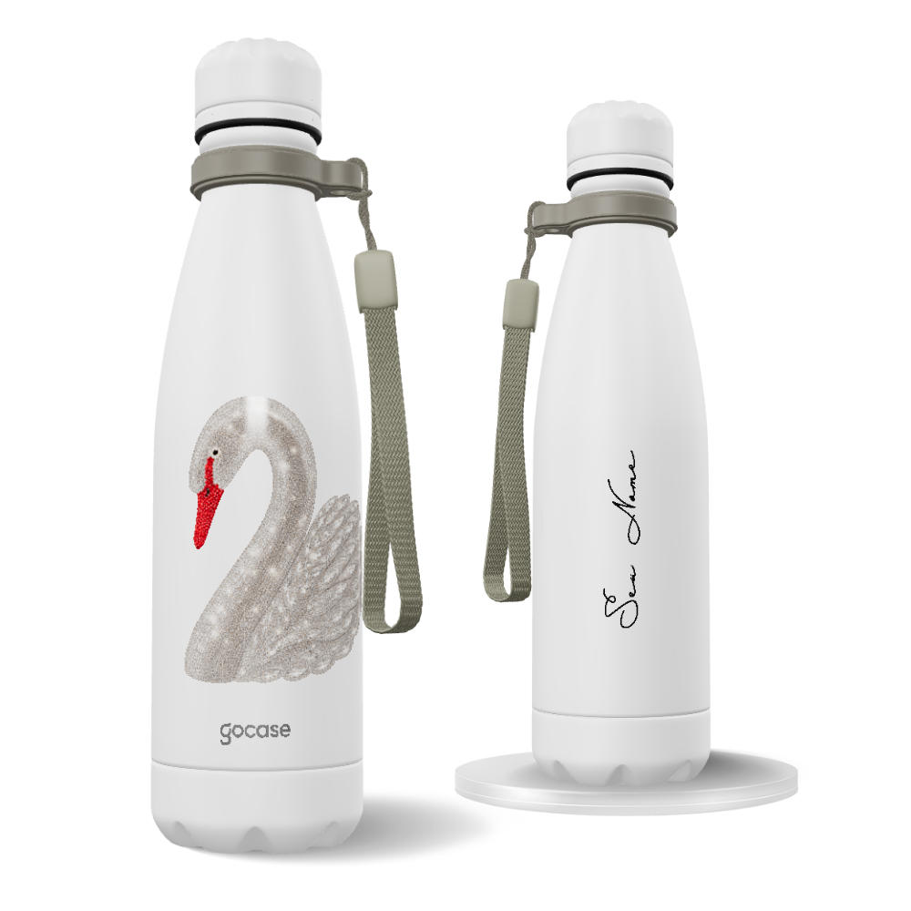 Garrafa Térmica Urban + Ebook - Cisne Efeito Cravejado