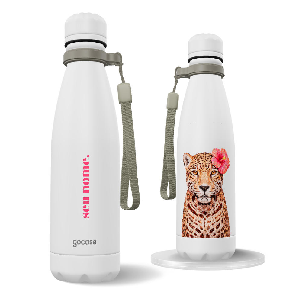 Garrafa Térmica Urban + Ebook - Jungle Glam Efeito Cravejado