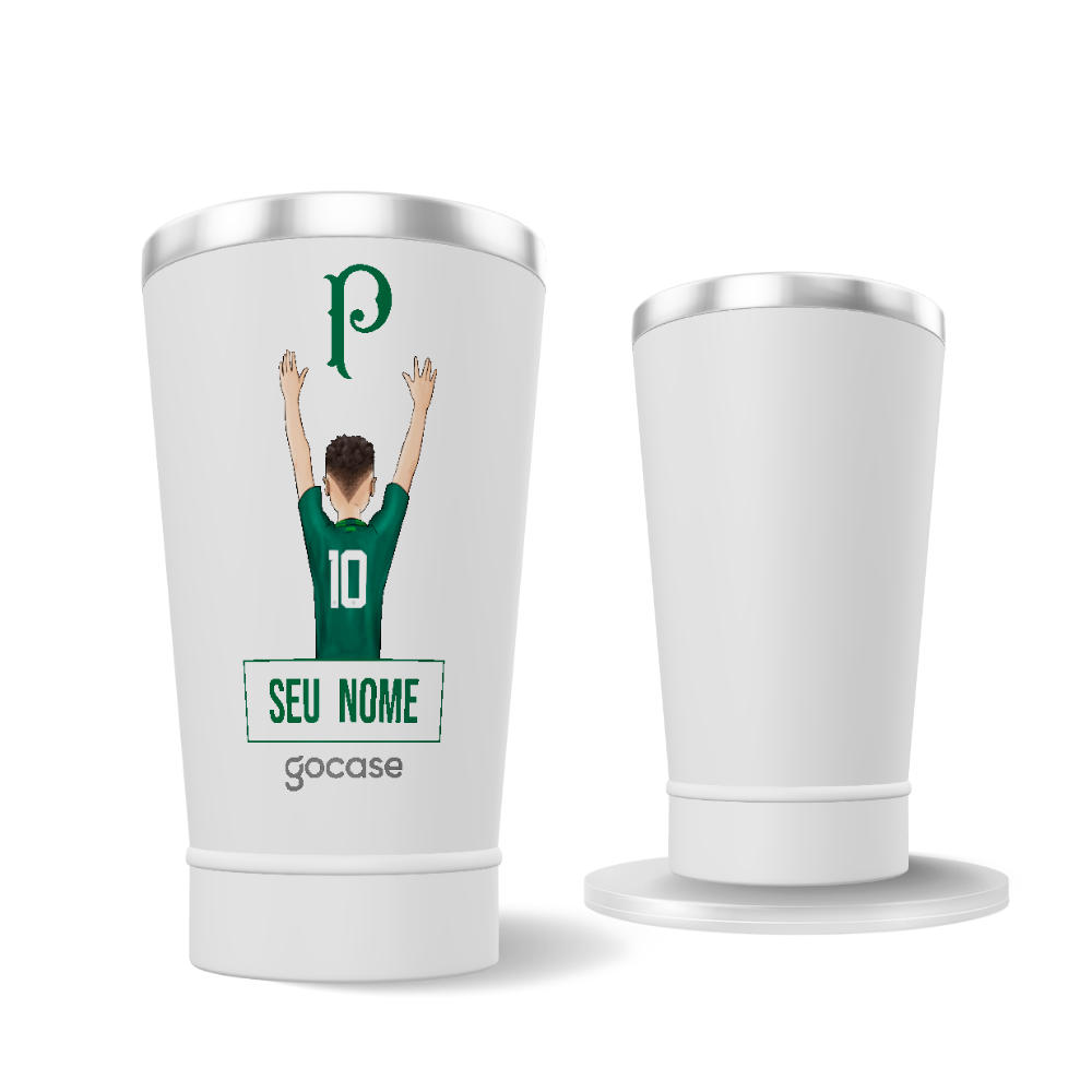 Copo Térmico Cerveja - Palmeiras - Garoto Alviverde