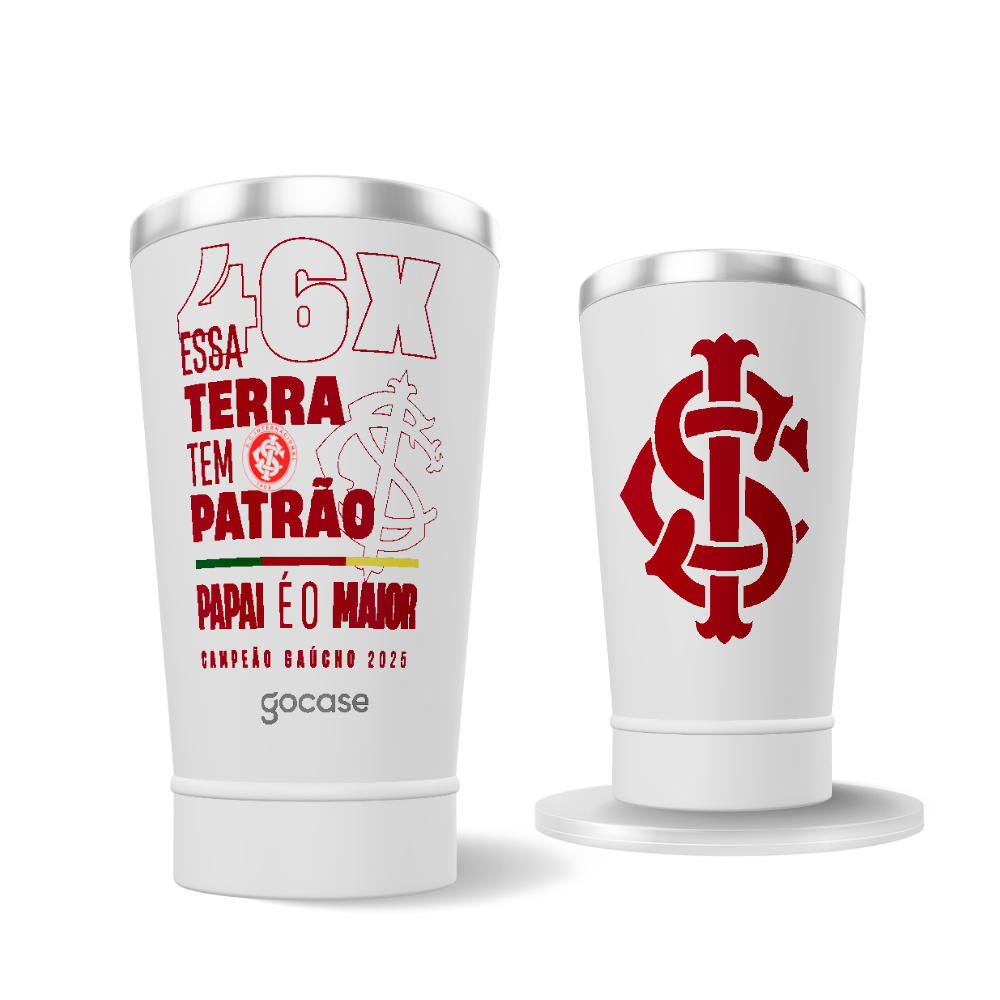 Copo Térmico Cerveja - Internacional - Campeão Gaúcho