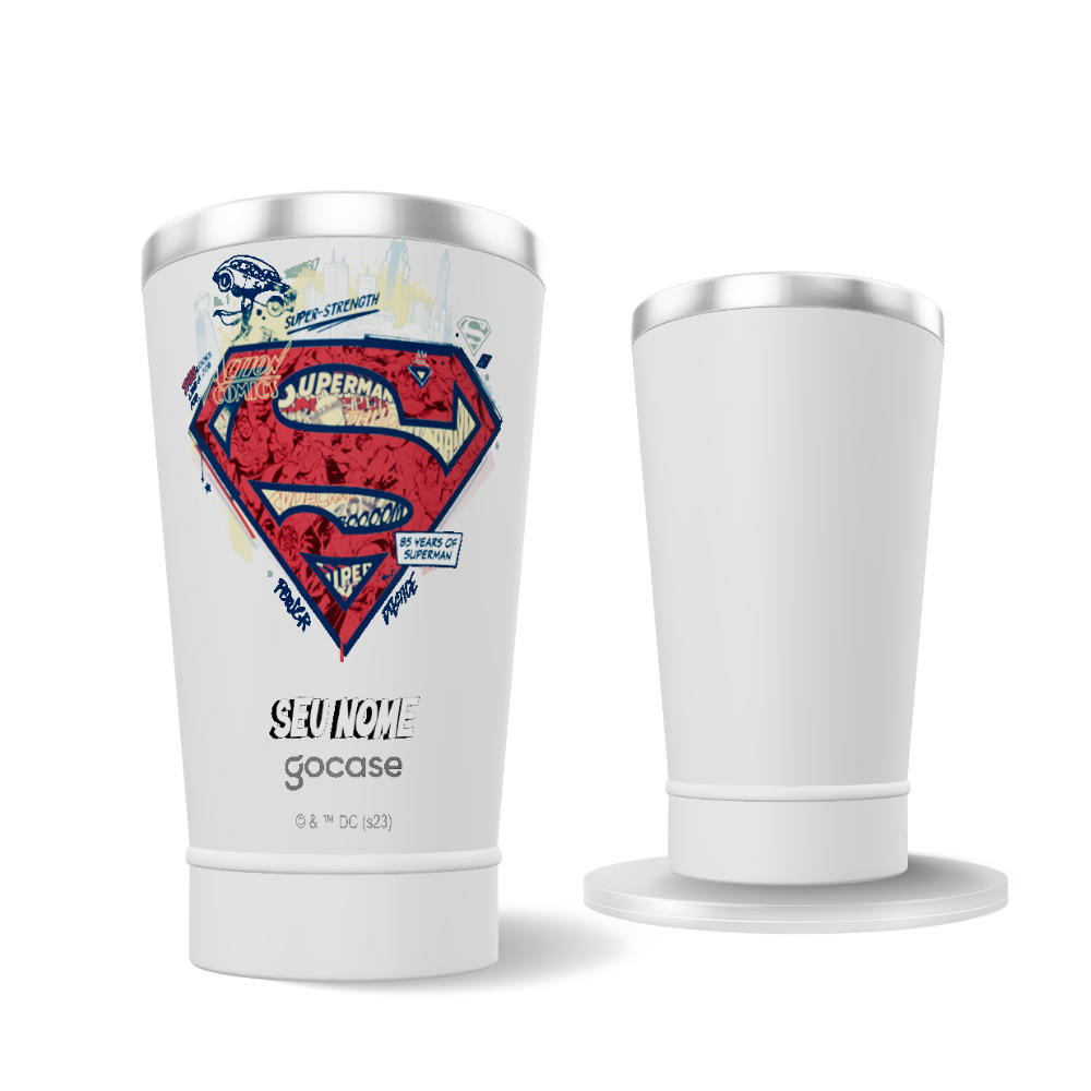 Copo Térmico - Superman - Shield Customizável