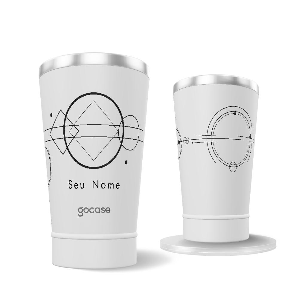 Copo Térmico Cerveja - Símbolos Geométricos
