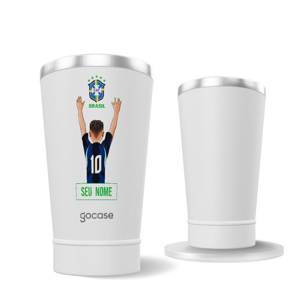 Copo Térmico Cerveja - CBF - Garoto Uniforme 02