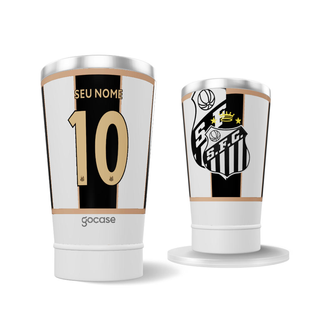 Copo Térmico Cerveja + Ebook - Santos - Costas 2024 Personalizado