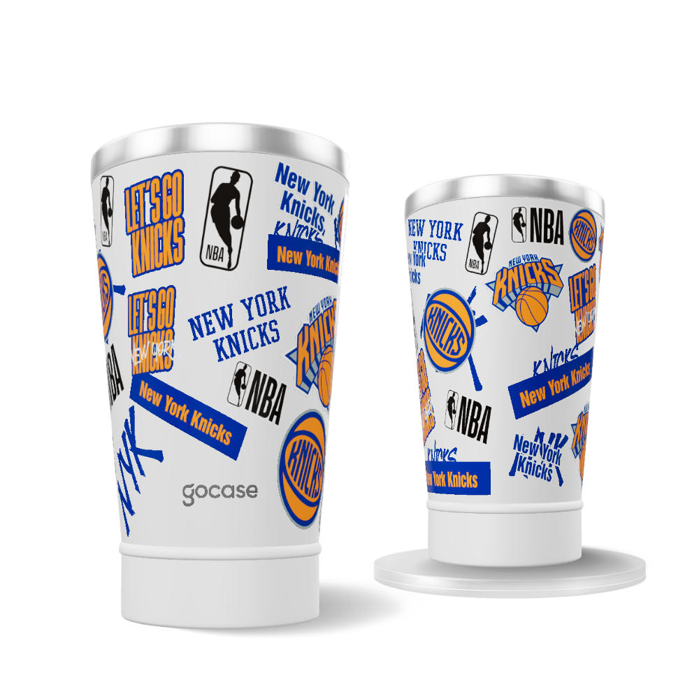 Copo Térmico + Ebook - New York Knicks - Colagem Copo Térmico + Ebook - New York Knicks - Colagem