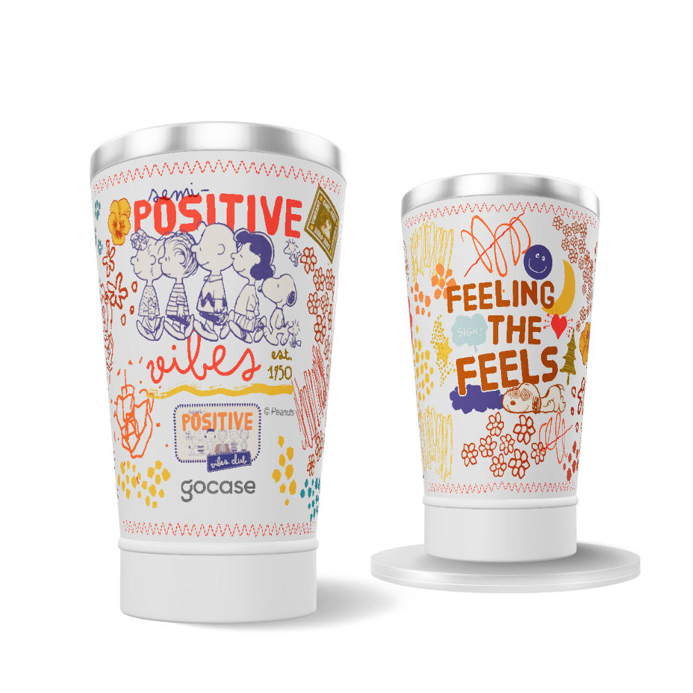 Copo Térmico - Snoopy Peanuts Positive Vibes
