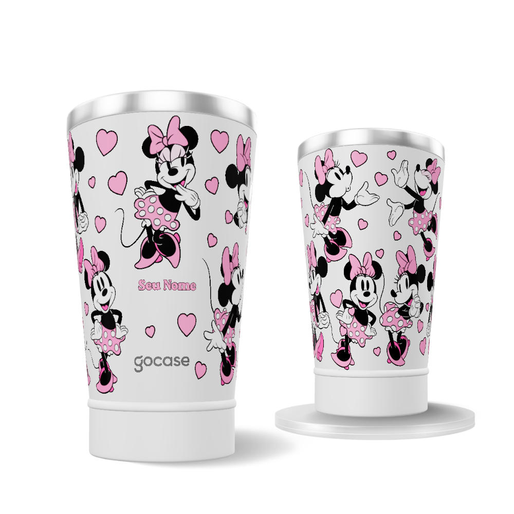 Copo Térmico + Ebook - Minnie Pattern