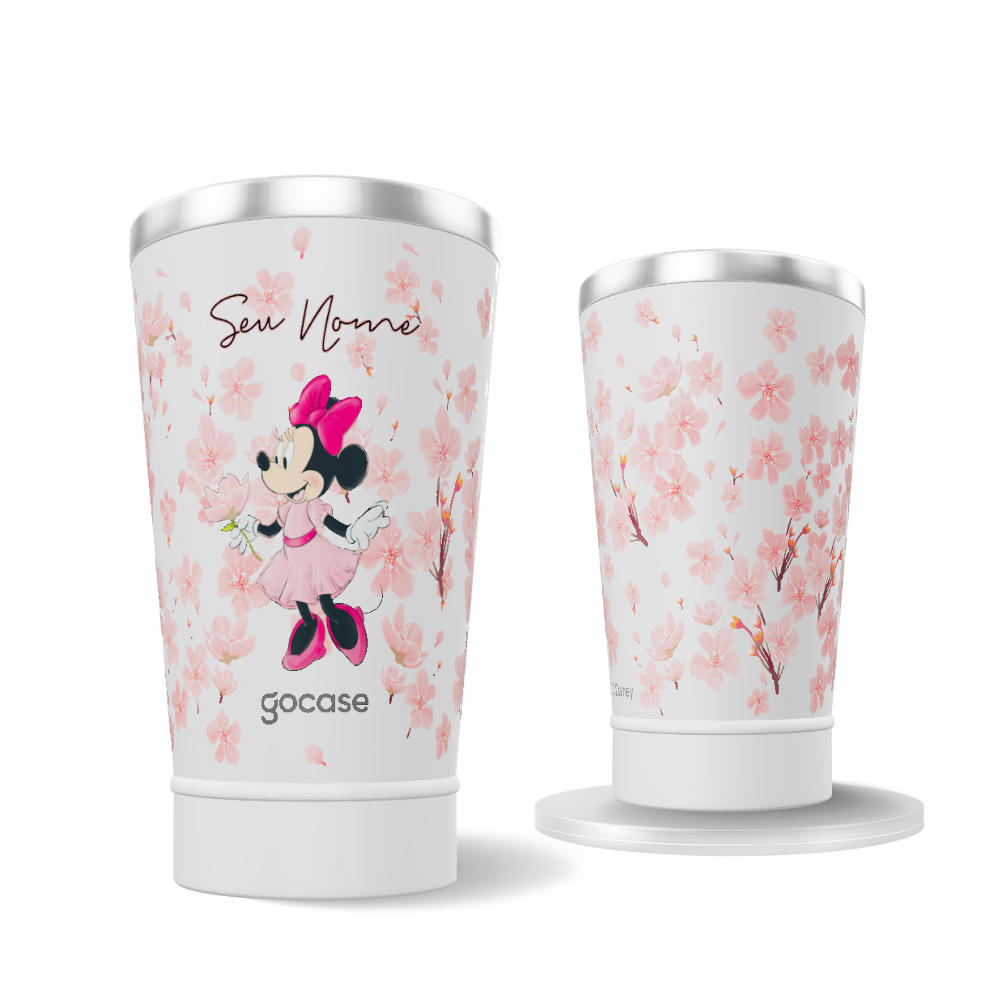 Copo Térmico - Minnie Jardim Vertical