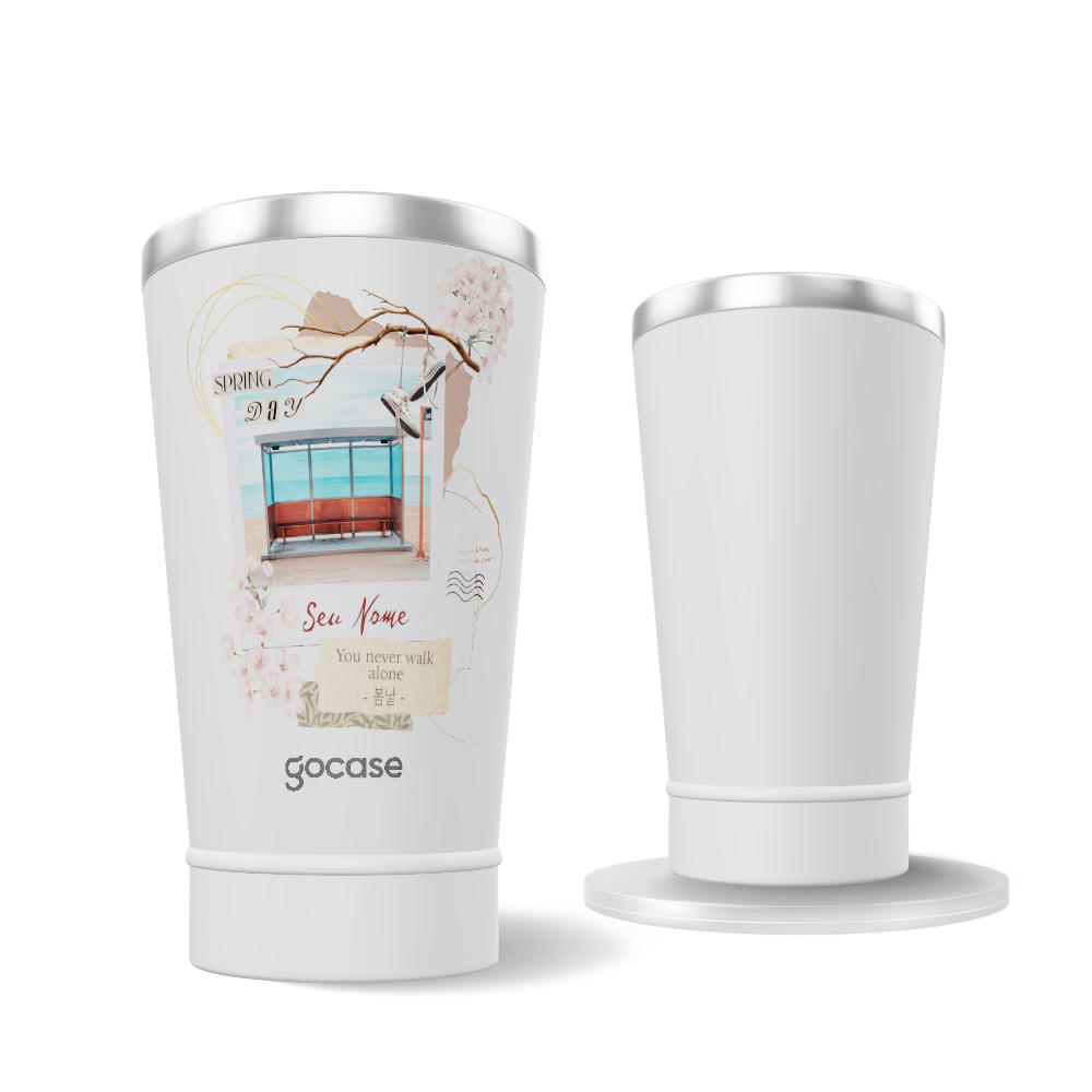 Copo Térmico + Ebook - Spring Day Polaroid