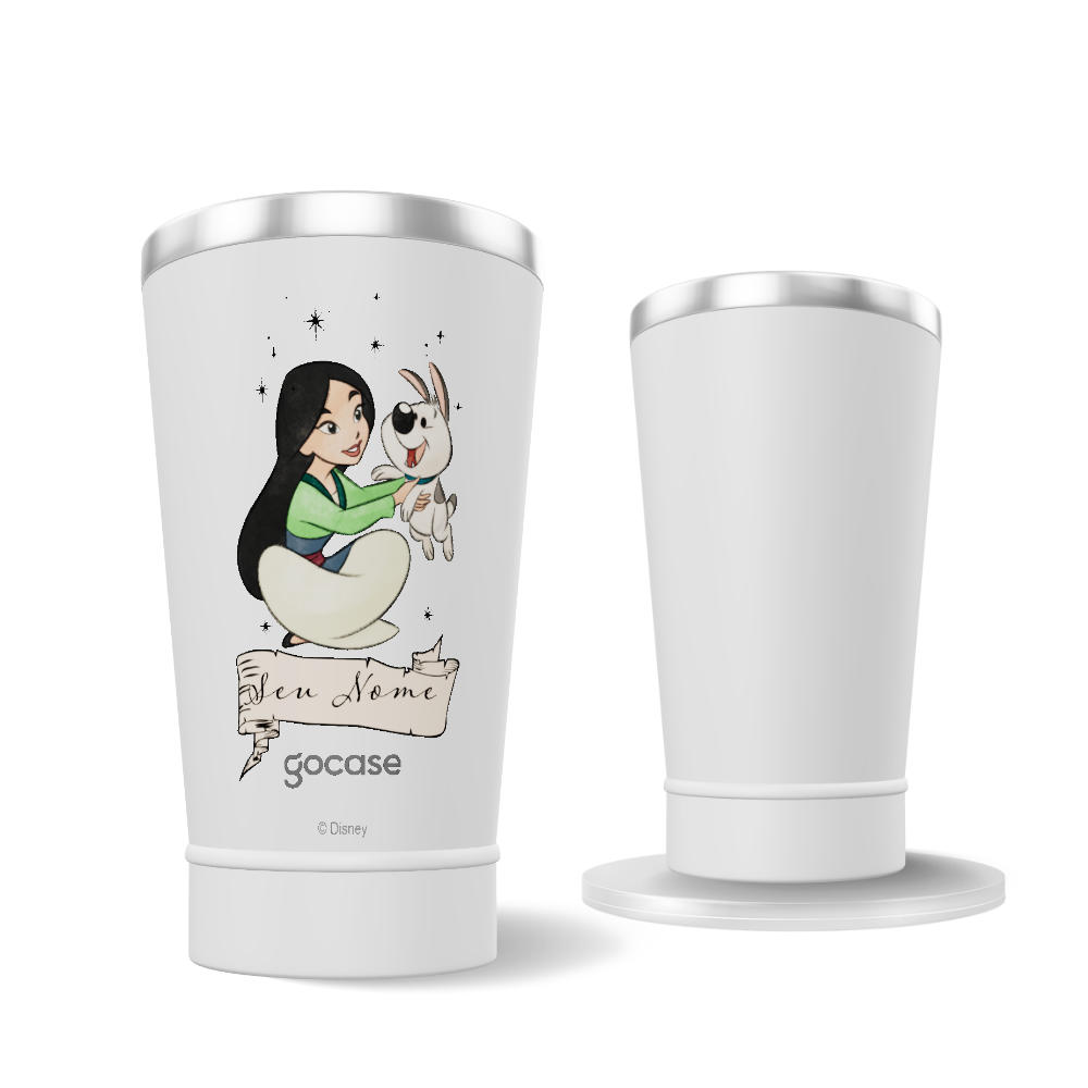 Copo Térmico + Ebook - Princesas e seu pet