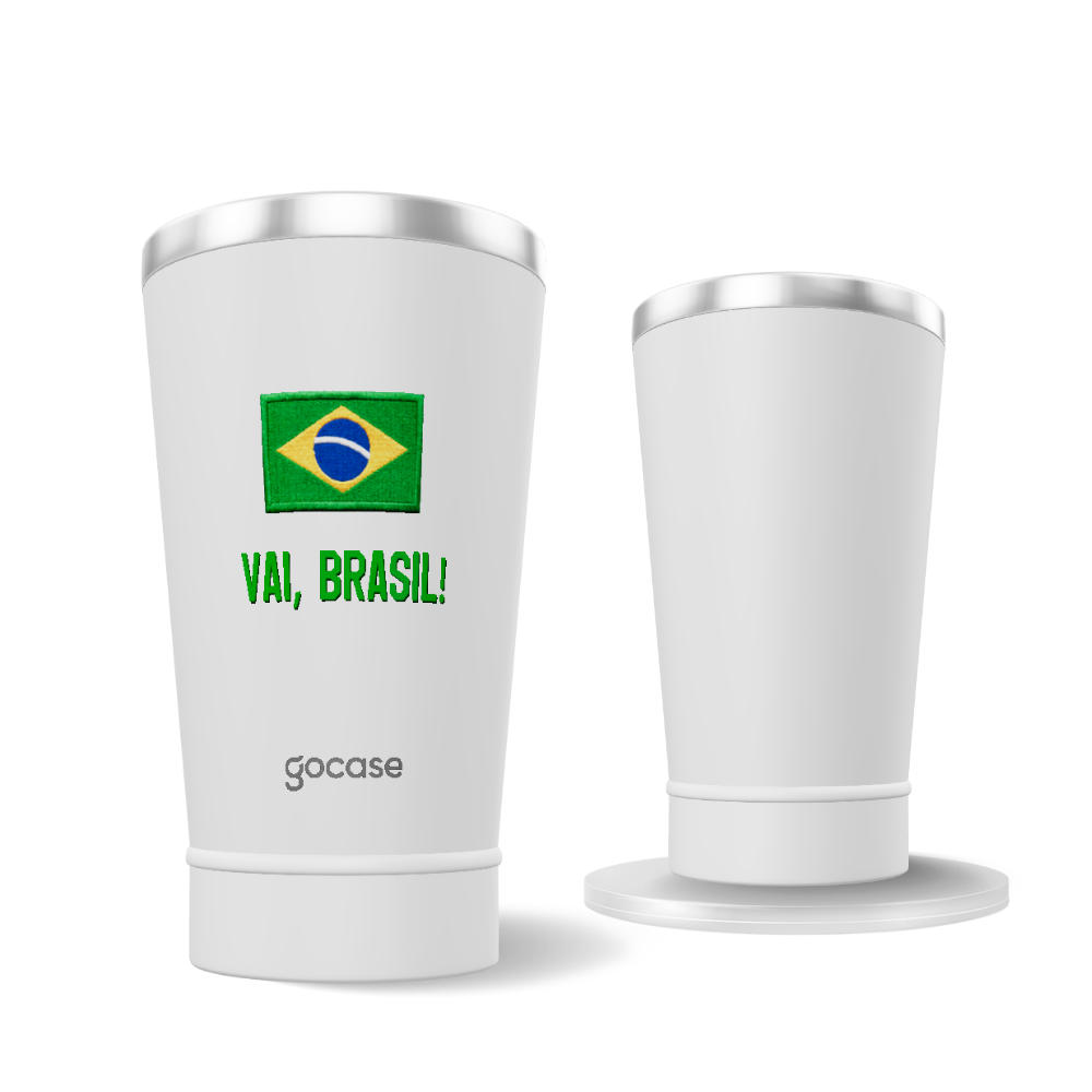 Copo Térmico Cerveja - Vai Brasil 1