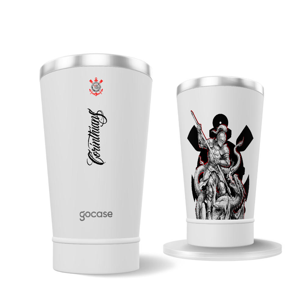 Copo Térmico Cerveja - Corinthians - São Jorge Legado Histórico