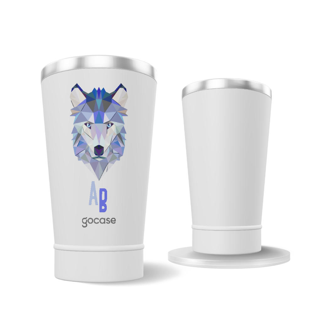 Copo Térmico - Lobo Geométrico