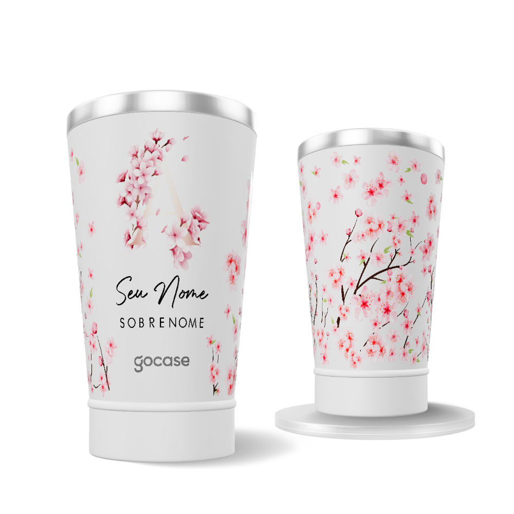 Copo Térmico - Inicial Cherry Blossom 360º
