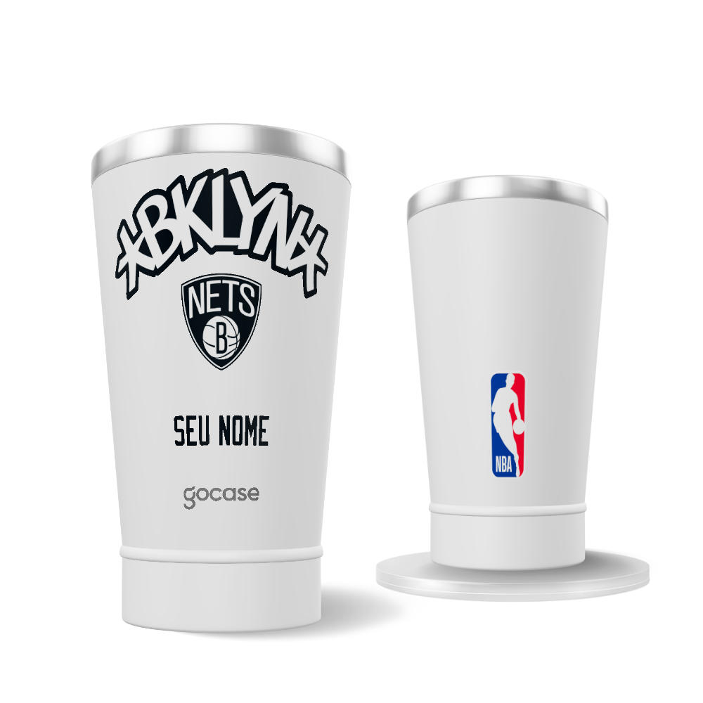 Copo Térmico + Ebook - Brooklyn Nets - Logo