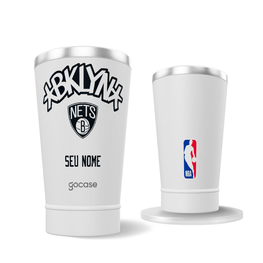 Copo Térmico + Ebook - Brooklyn Nets - Logo