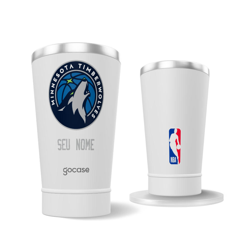 Copo Térmico + Ebook - Minnesota Timberwolves - Logo