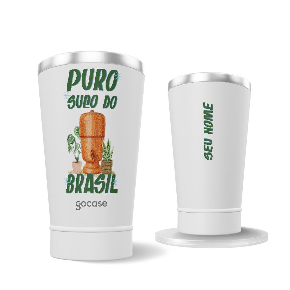Copo Térmico - Puro Suco do Brasil - Filtro de Barro