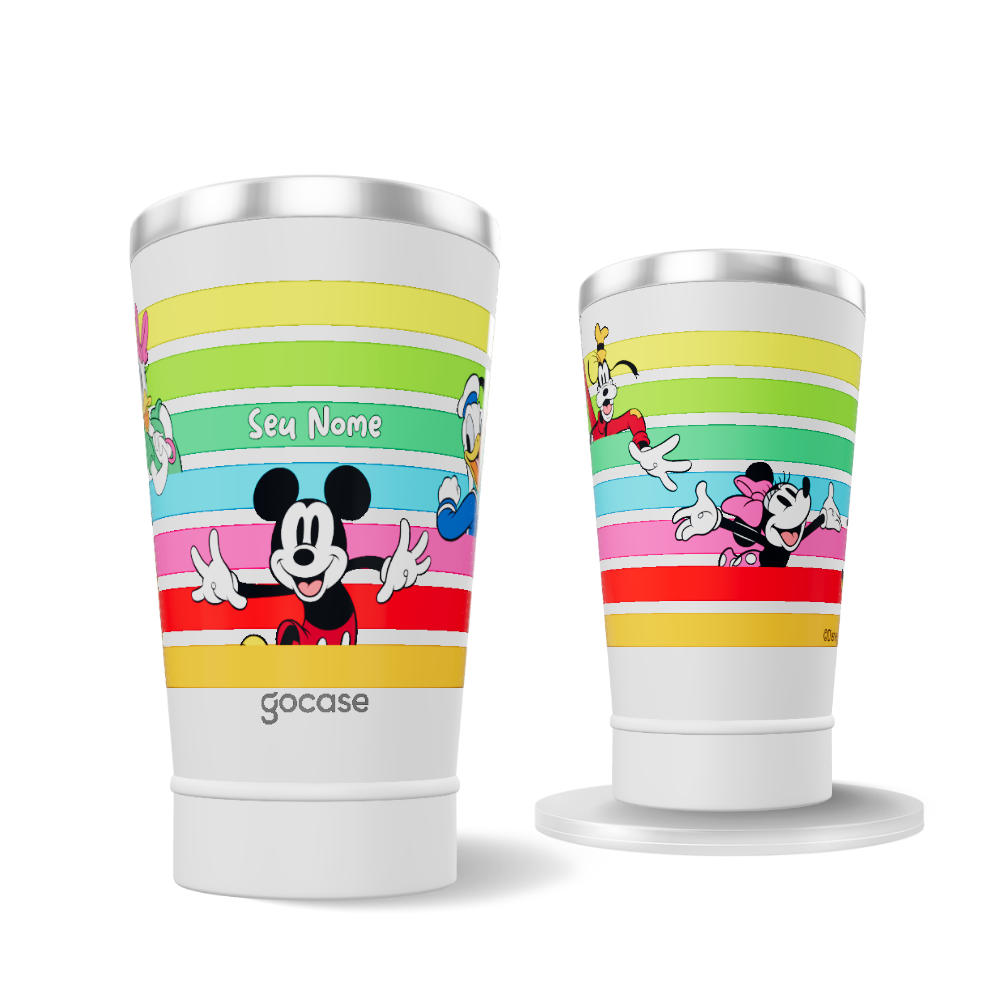Copo Térmico - Turma do Mickey - Listras