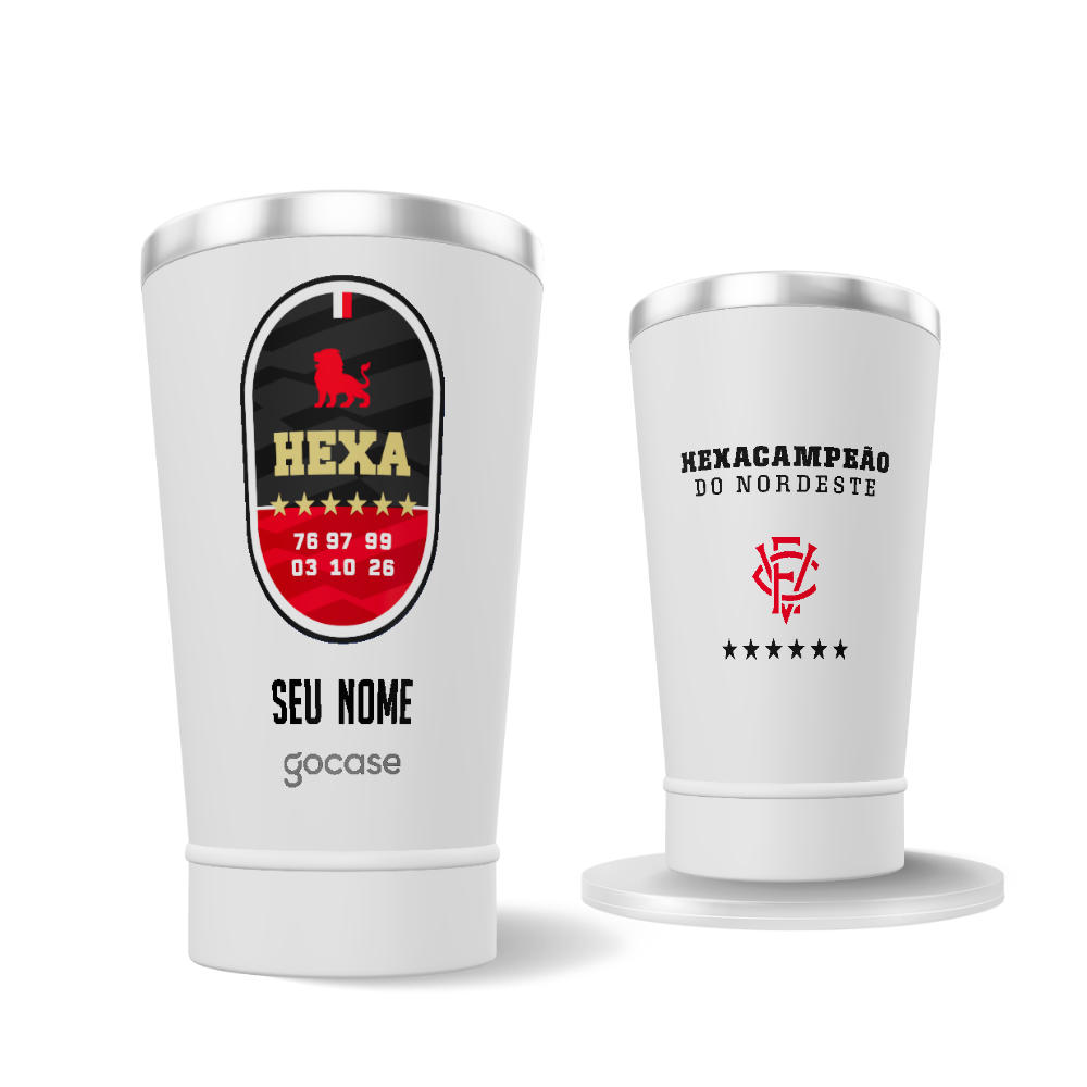 Copo Térmico Cerveja - Vitória - Campeão do Nordeste 2026