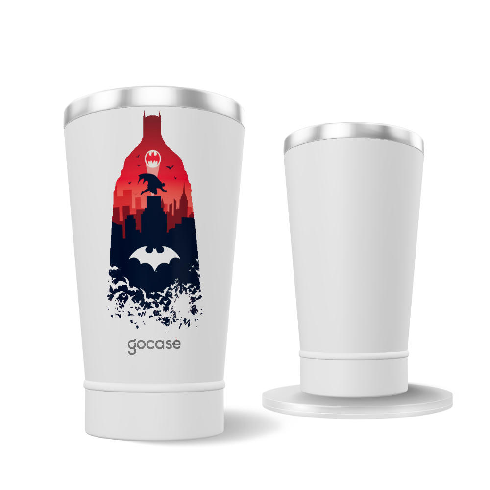 Copo Térmico + Ebook - O Protetor Sombrio de Gotham