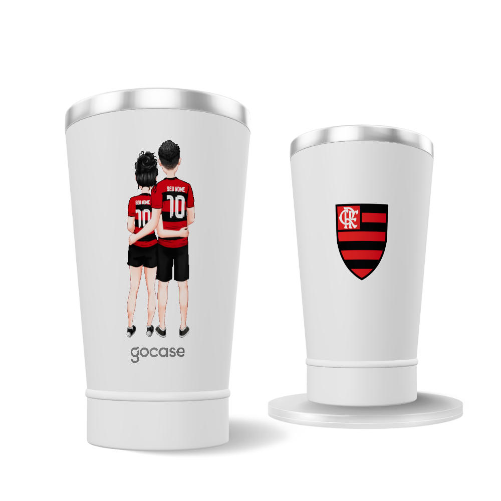 Copo Térmico Cerveja - Flamengo - Casal Alvirubro Carioca
