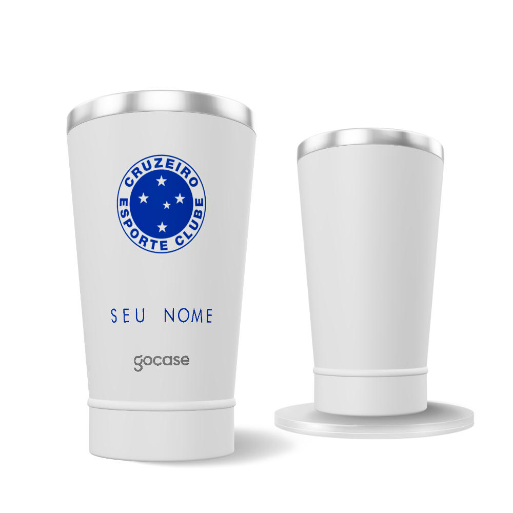 Copo Térmico Cerveja + Ebook - Cruzeiro - Escudo