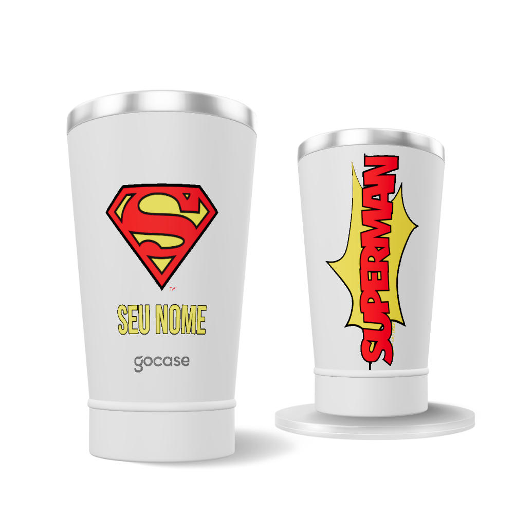 Copo Térmico + Ebook - Superman - Logo