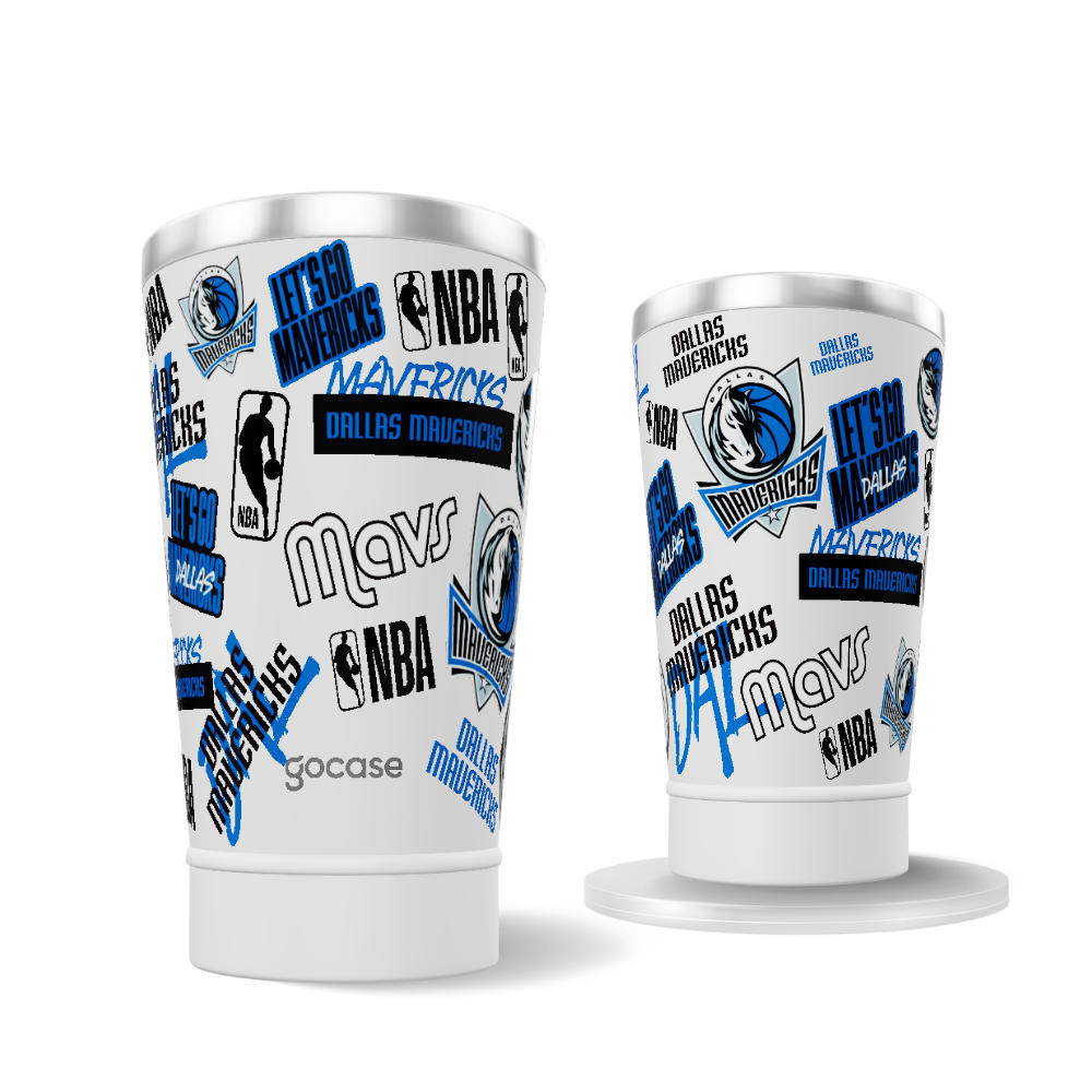 Copo Térmico + Ebook - Dallas Mavericks - Colagem