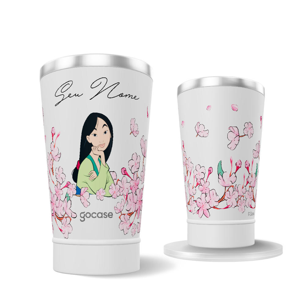 Copo Térmico + Ebook - Mulan Classical Rose