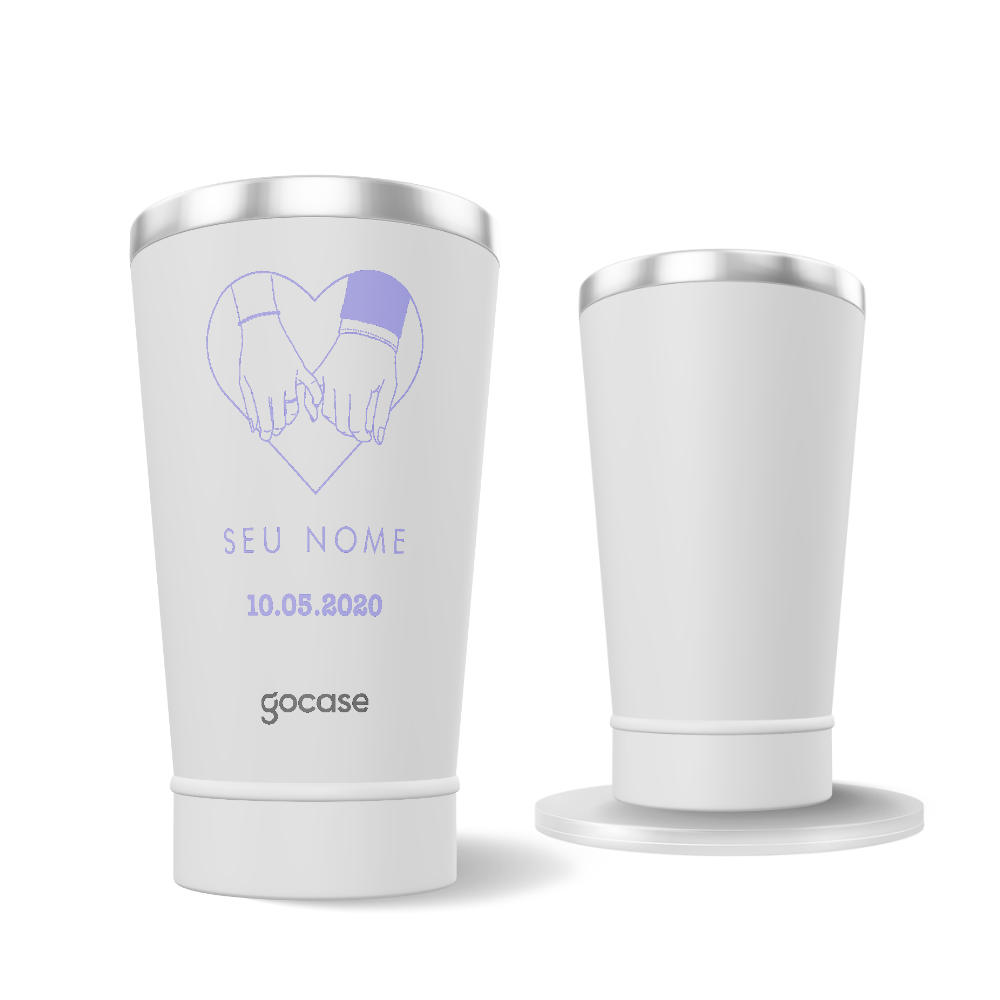 Copo Térmico + Ebook - Promessa de Mindinho de Amor