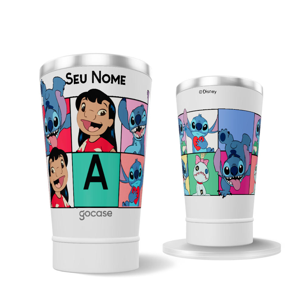 Copo Térmico + Ebook - Quadrinhos Lilo e Stitch