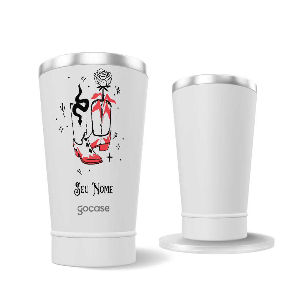 Copo Térmico + Ebook - My Rose