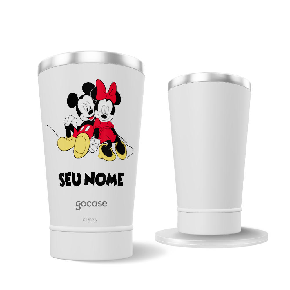 Copo Térmico + Ebook - Mickey e Minnie