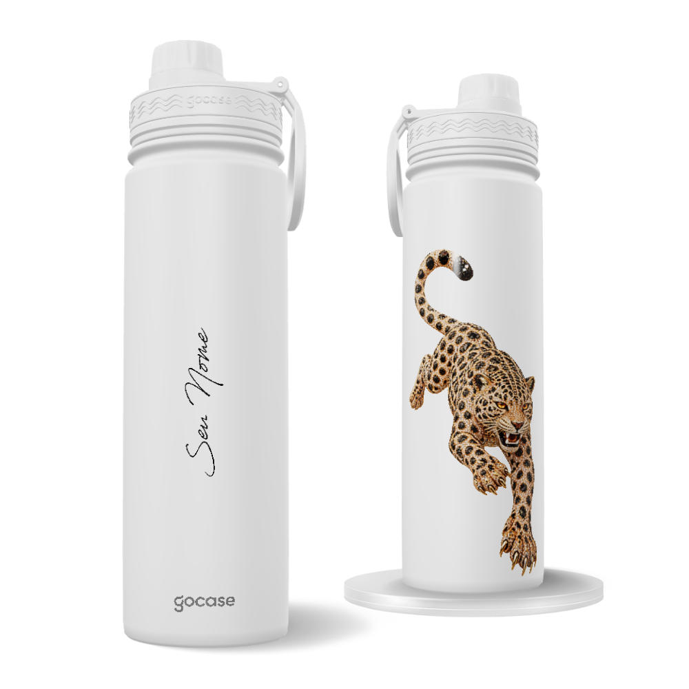Garrafa Térmica Fresh + Ebook - Wild Leopard