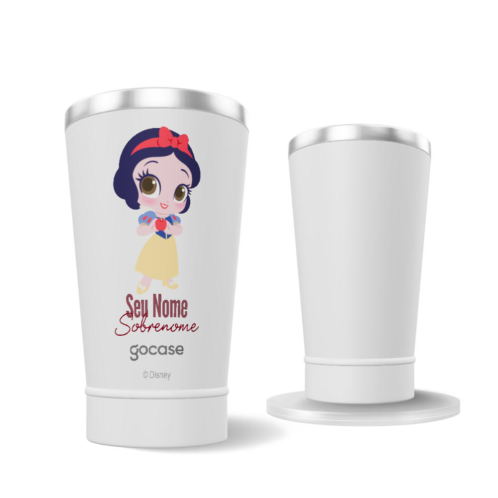Copo Térmico + Ebook - Branca de Neve Cute