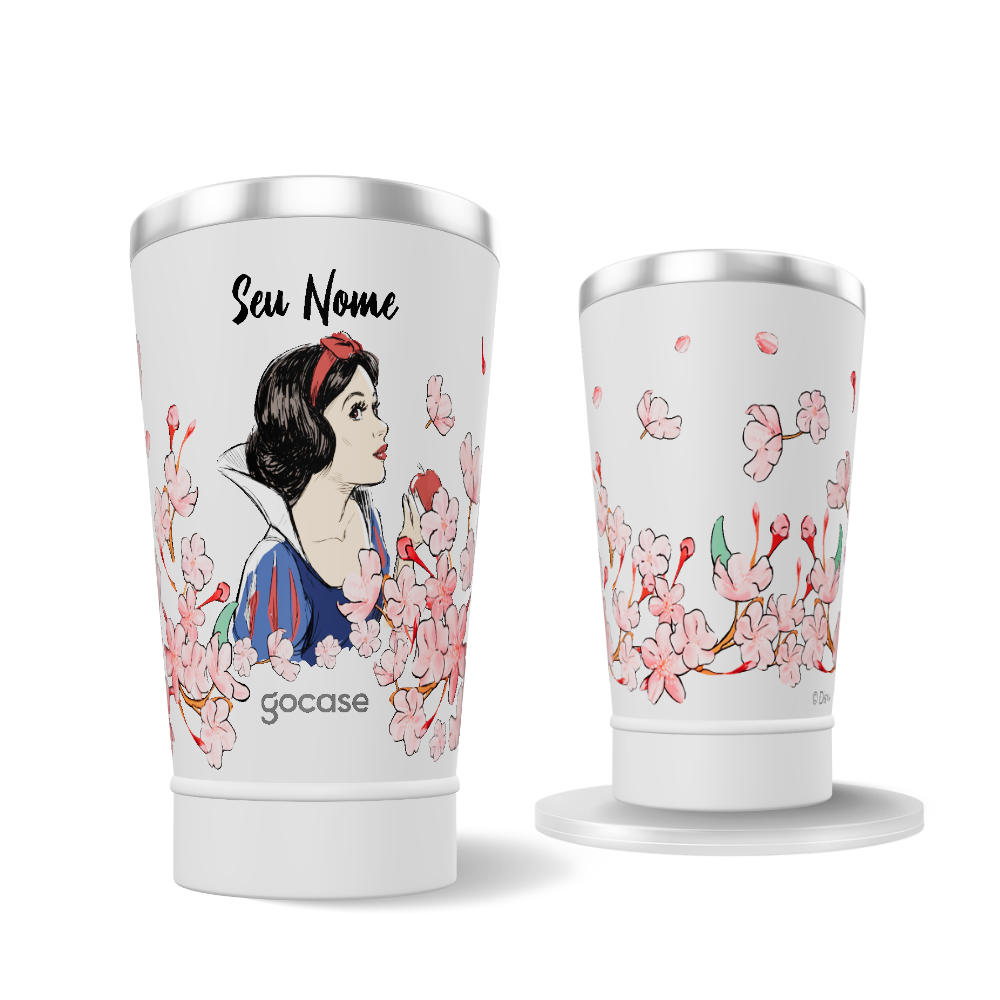Copo Térmico + Ebook - Branca de Neve Classical Rose