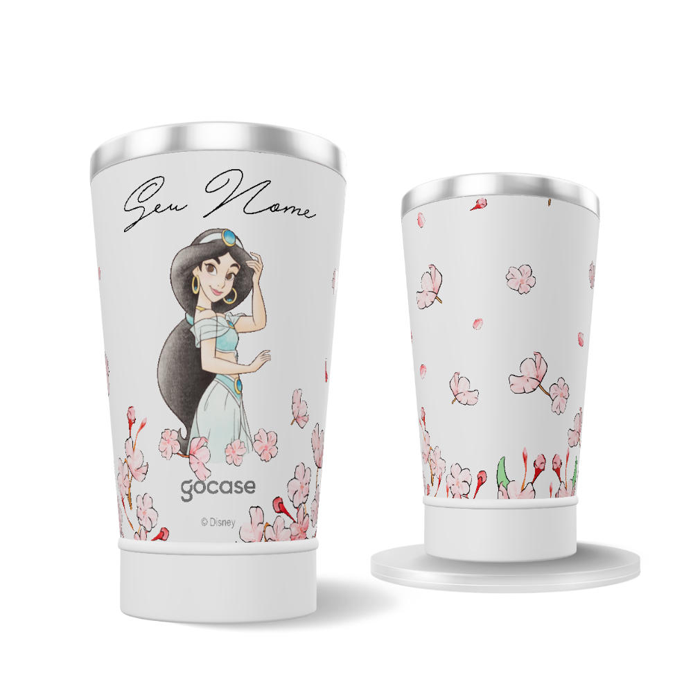 Copo Térmico + Ebook - Jasmine Classical Rose