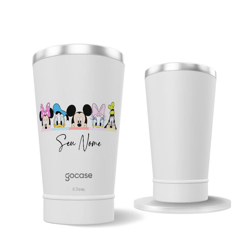 Copo Térmico + Ebook - Mickey e Seus Amigos - Paleta