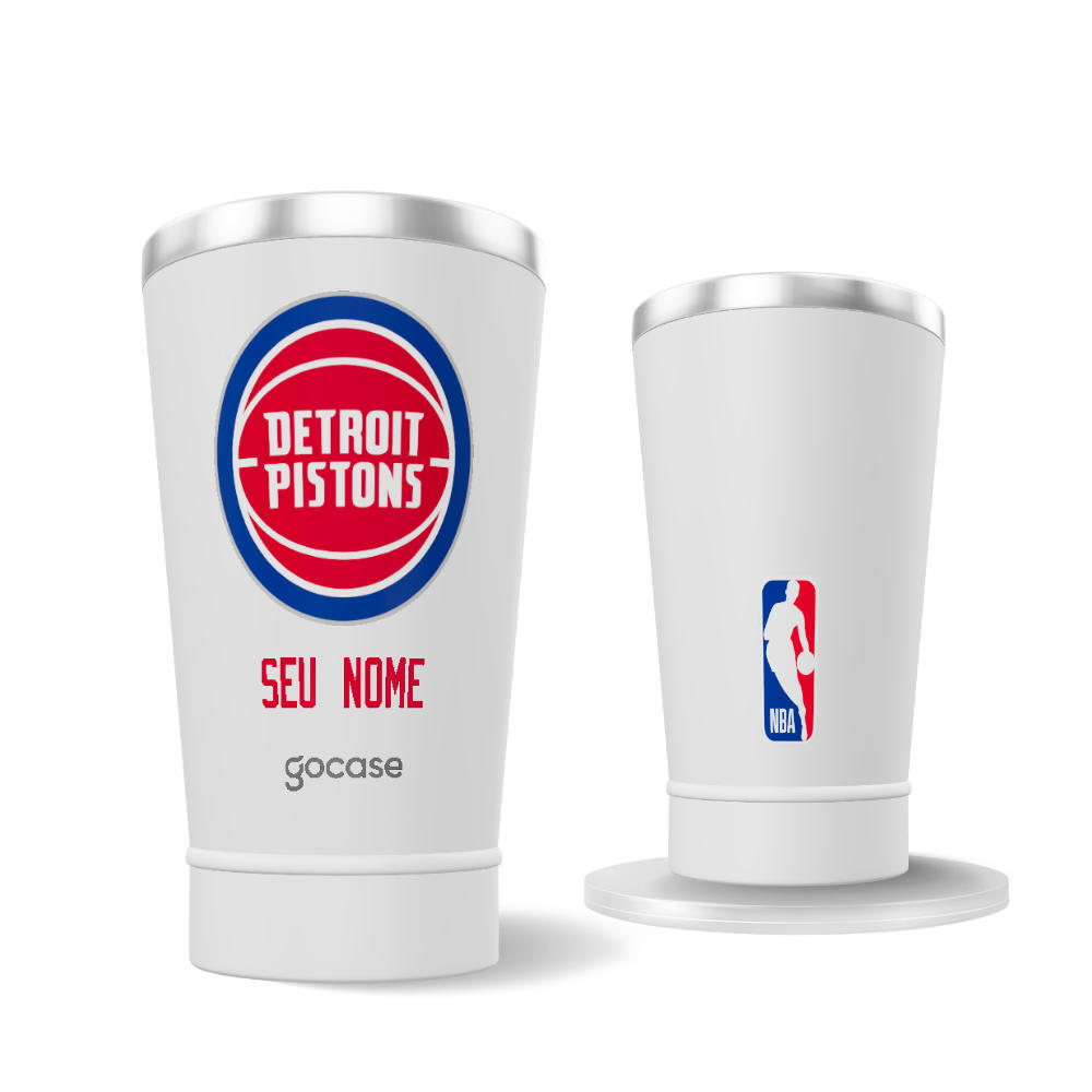 Copo Térmico + Ebook - Detroit Pistons - Logo Copo Térmico + Ebook - Detroit Pistons - Logo