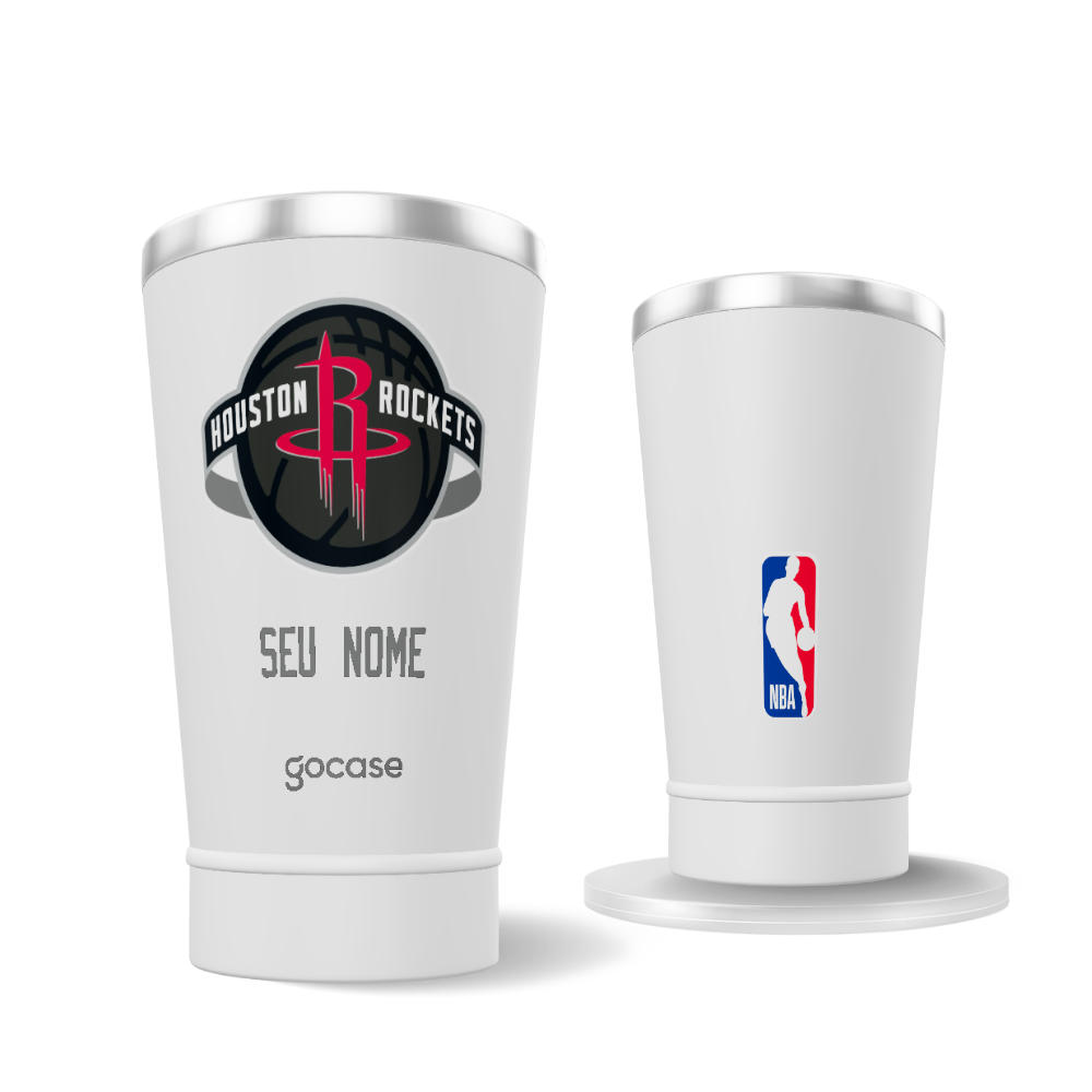 Copo Térmico + Ebook - Houston Rockets - Logo Copo Térmico + Ebook - Houston Rockets - Logo
