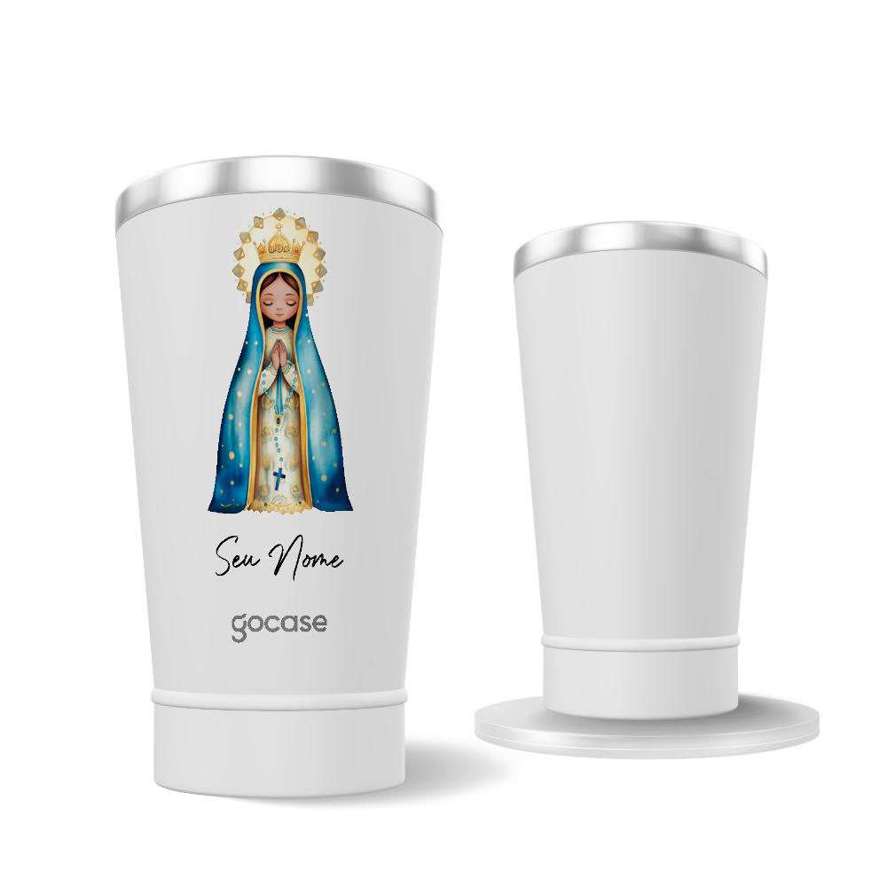 Copo Térmico + Ebook - Nossa Senhora Aparecida Art