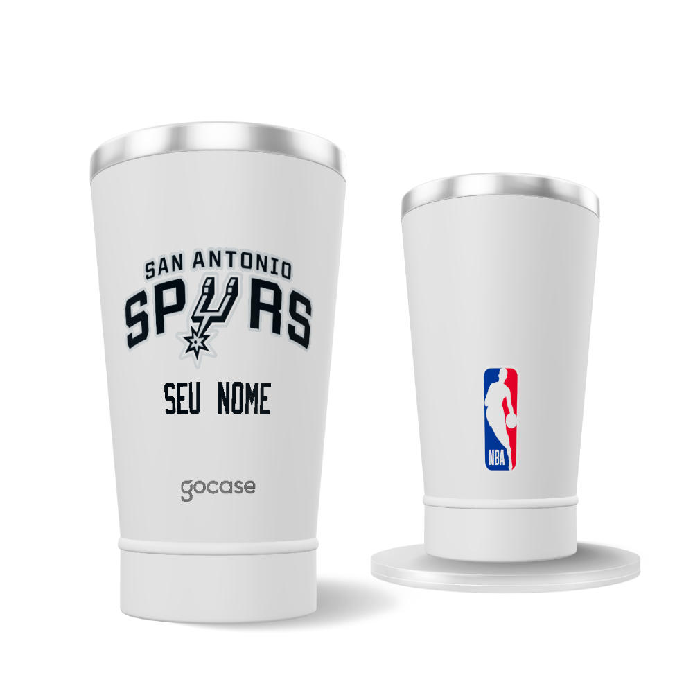 Copo Térmico + Ebook - San Antonio Spurs - Logo Copo Térmico + Ebook - San Antonio Spurs - Logo