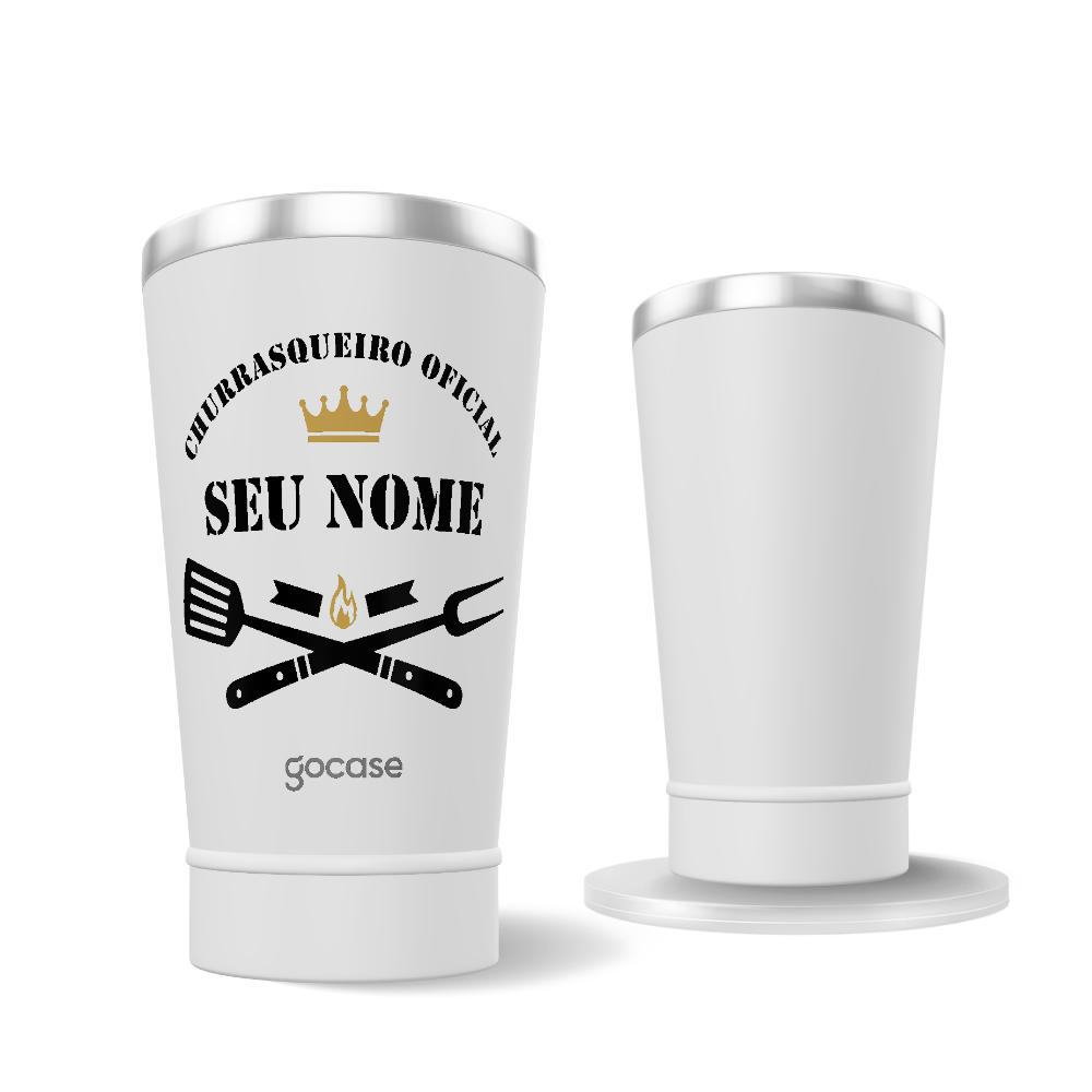 Copo Térmico + Ebook - Churrasqueiro Oficial