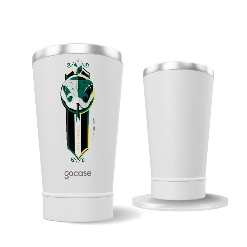 Copo Térmico + Ebook - Escudo Slytherin