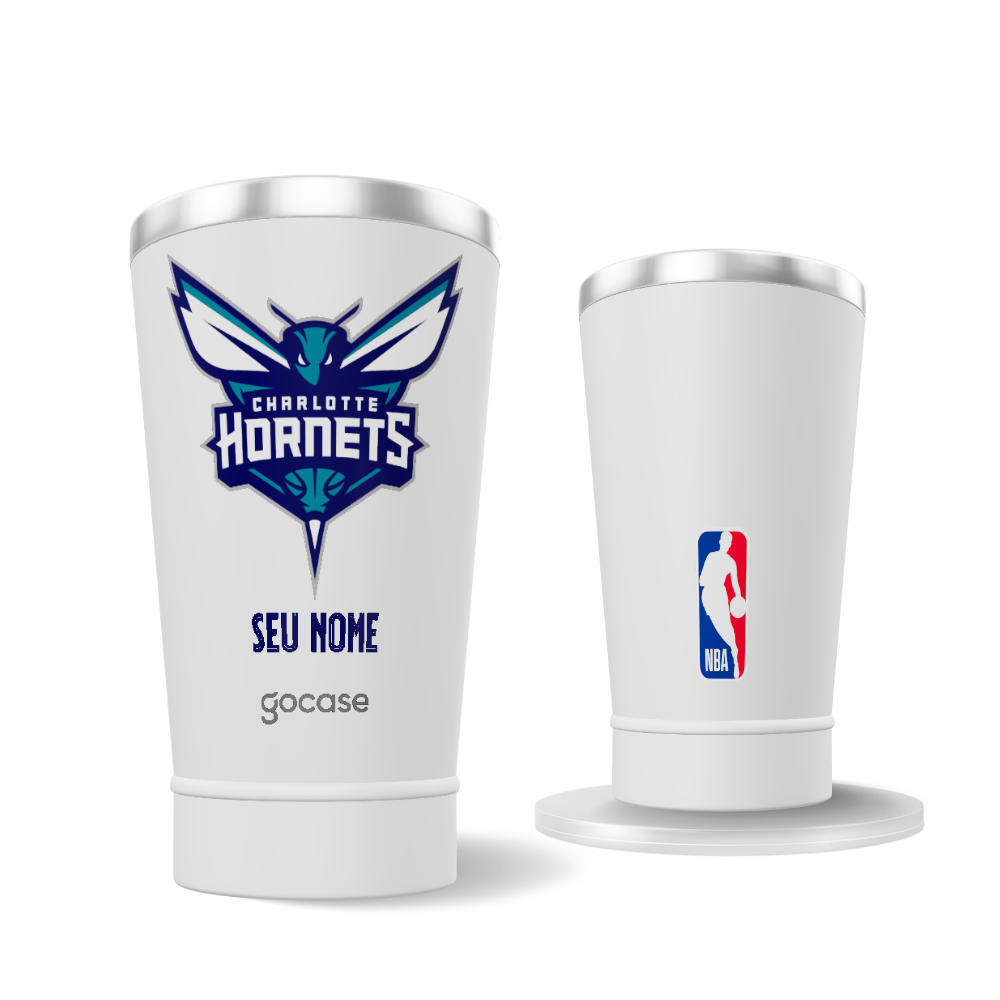 Copo Térmico + Ebook - Charlotte Hornets - Logo Copo Térmico + Ebook - Charlotte Hornets - Logo
