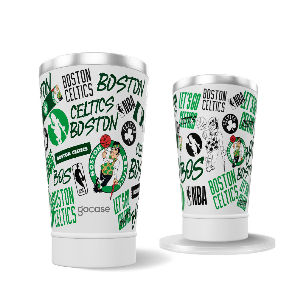 Copo Térmico + Ebook - Boston Celtics - Colagem