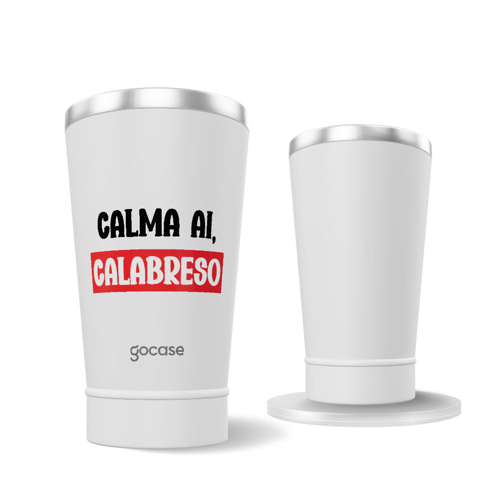Copo Térmico + Ebook - Calma ai, Calabreso